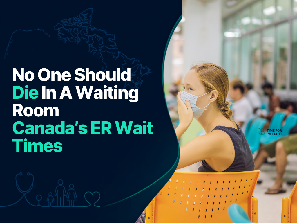 Crowded Canadian hospital emergency department illustrating long ER wait times and hospital capacity pressures